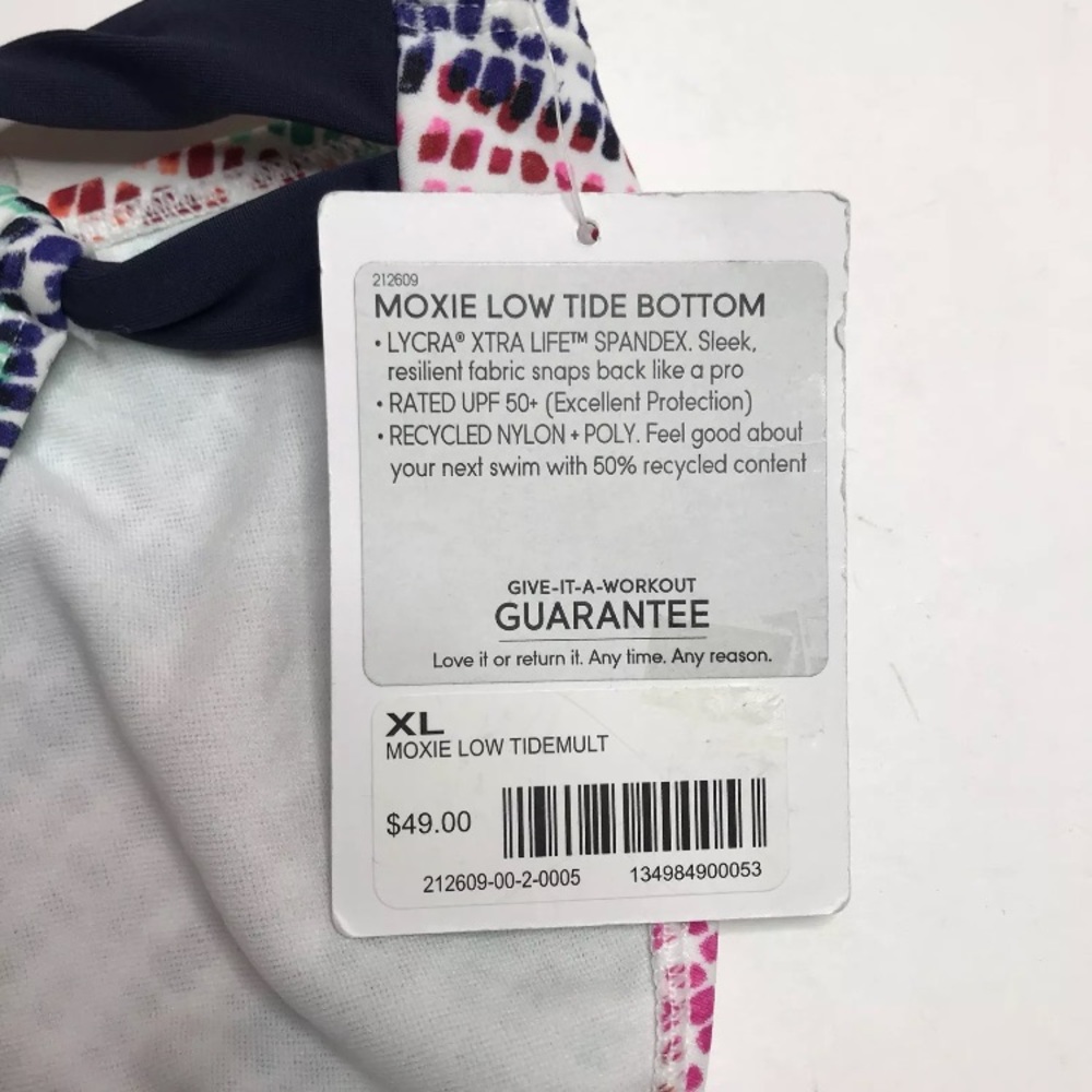 Athleta Swim Suit Bikini Bottom XL Moxie Low Tide - Picture 5 of 6